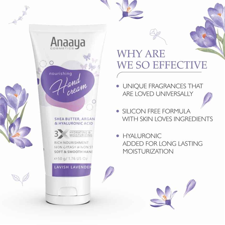 Anaaya Nourishing Hand Cream - Lavish Lavender