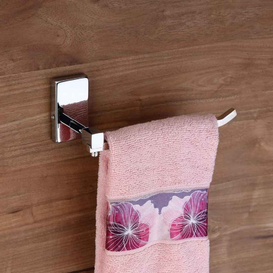 GLOXY Square Shape Stainless Steel Napkin Ring/Towel Holder for Kitchen & Wash Basin Area