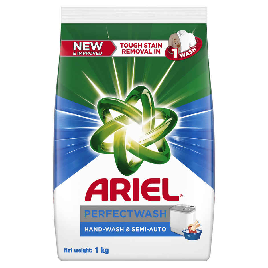 Ariel Perfect Wash Detergent Powder - Removes Tough Stains Like Haldi In 1 Wash