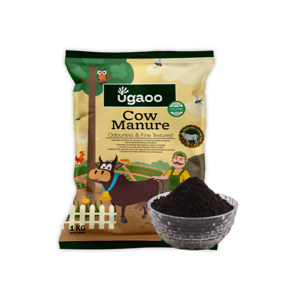 Ugaoo Cow Dung Manure Fertilizers For Plants & Home Gardening