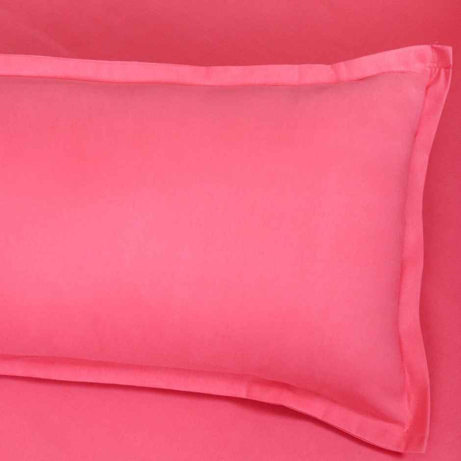 Romee 150 TC Ultra Soft Microfiber Queen Double Bedsheet | Pink |Size 90x108 Inch