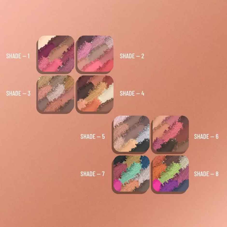 Swiss Beauty Ultimate 9 Pigmented Colors Eyeshadow Palette - Shade 04