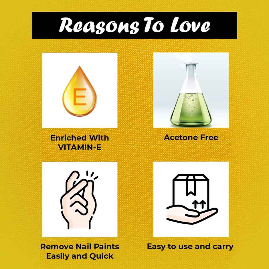 Insight Cosmetics Nail Polish Remover Wipes - Lemon