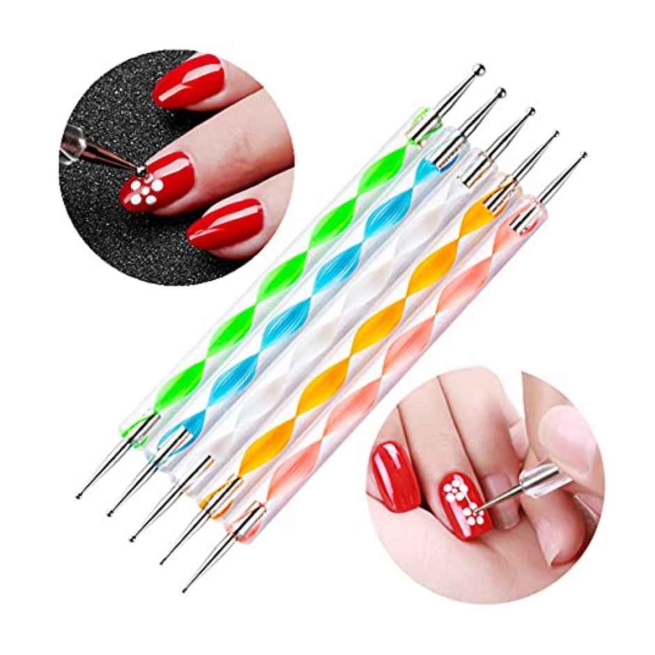 Chrome 5 Piece Embossing Acrylic Dotting Tool Set