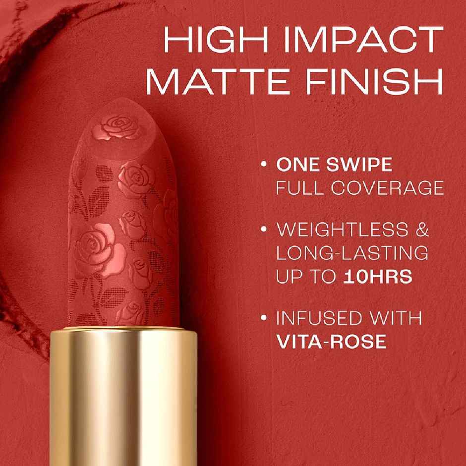 Lakme Rouge Bloom Powder Matte Bullet Scarlet Rose 209