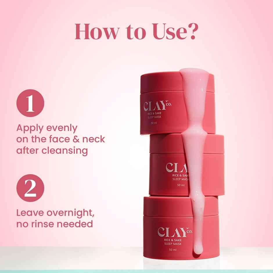 Clayco Rice And Sake Sleep Mask