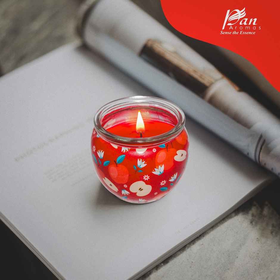 Shrink Sleeve Glass Candle | Apple & Cinnamon | Pan Aromas