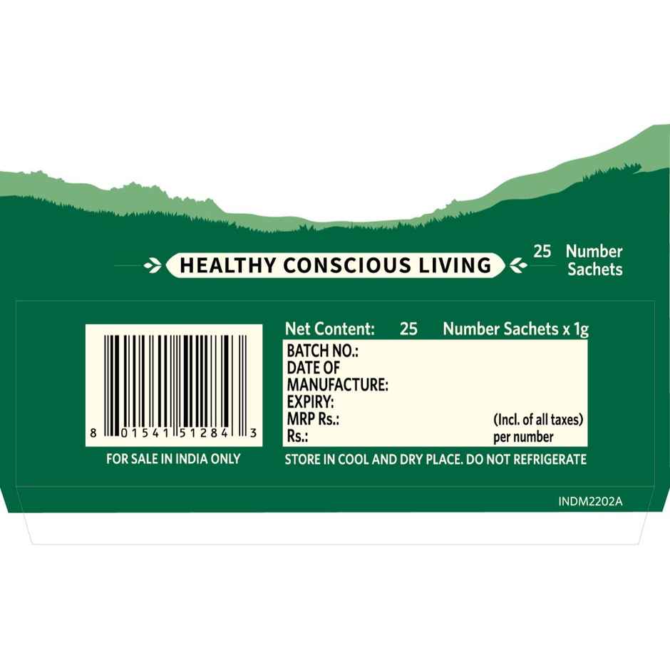 A TATA Product - Organic India Stevia Powder - 25 Sachets, Plant-Based Natural Sweetener 