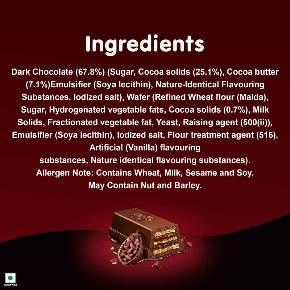 Kit-Kat Dark Minis | Sharebag | Intense Dark Chocolate Coated Wafers