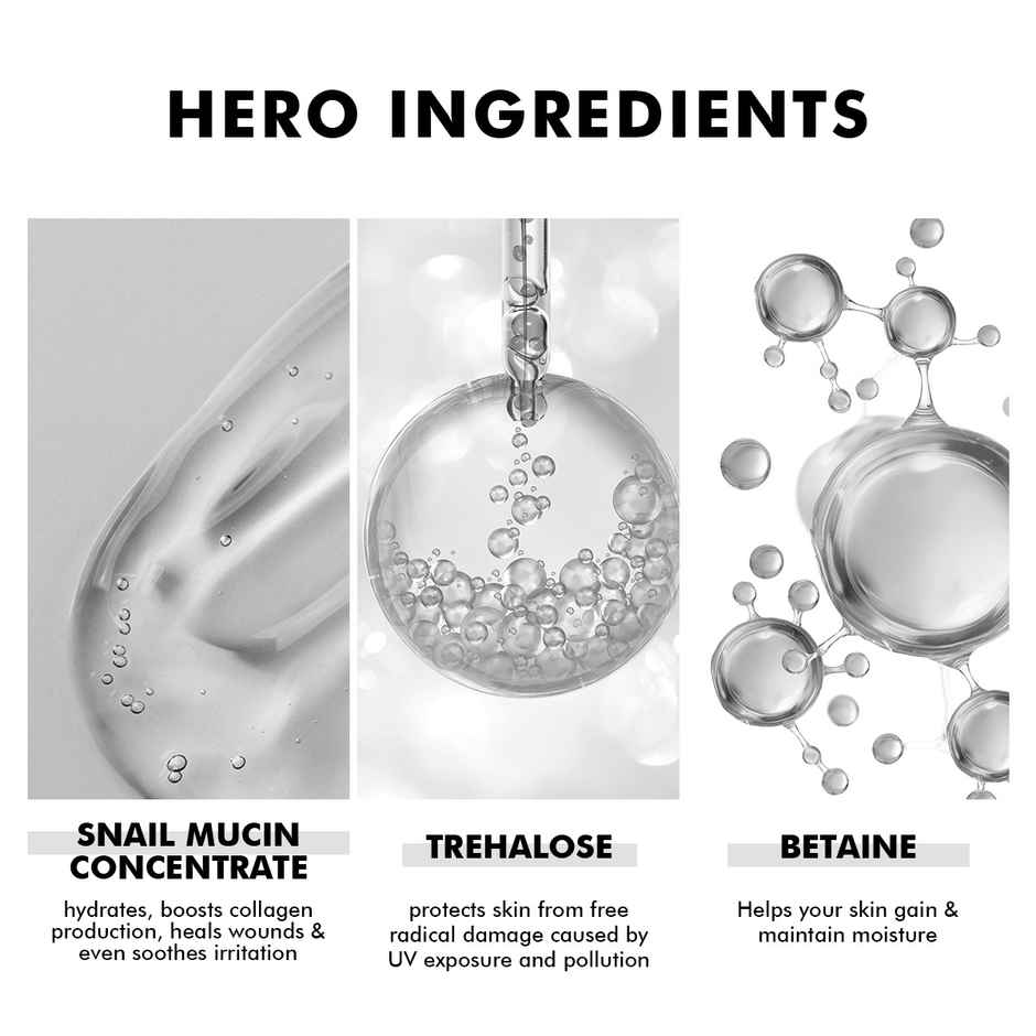 Conscious Chemist Snail Magic Skin Barrier Repair Essence Serum | 97% Active Snail Mucin Filtrate