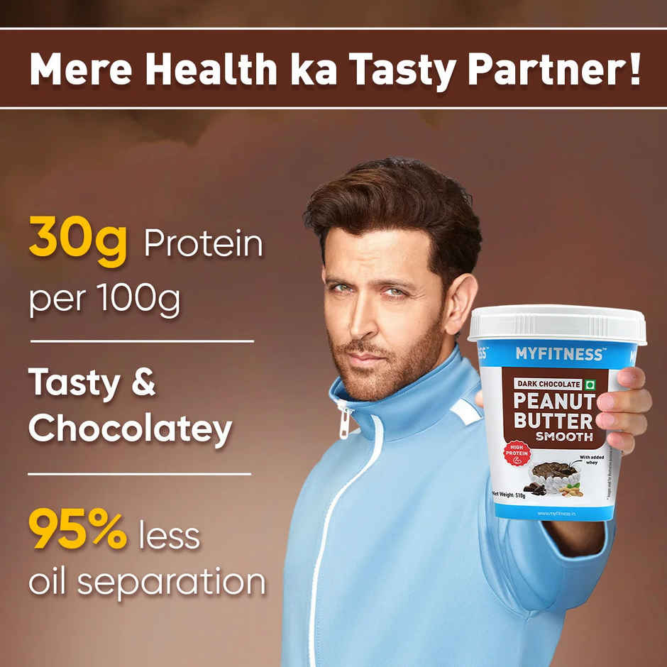 MyFitness High Protein Dark Chocolate Peanut Butter Smooth Spread