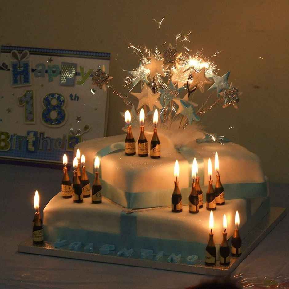 Birthday Champagne Candles | Decorative & Fun | Se7en