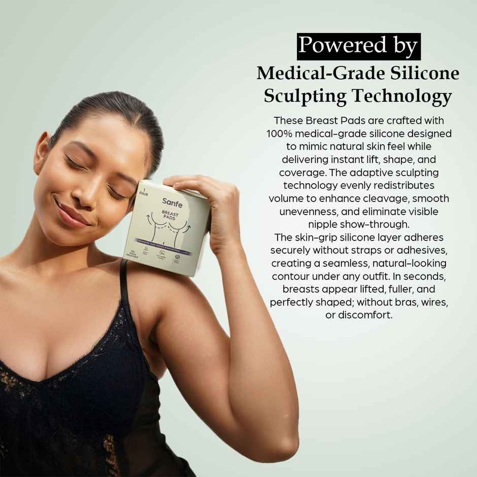 Sanfe Breast Insert Pads | Natural Lift & Shape| Perfect for Bras, Swimwear & Dresses