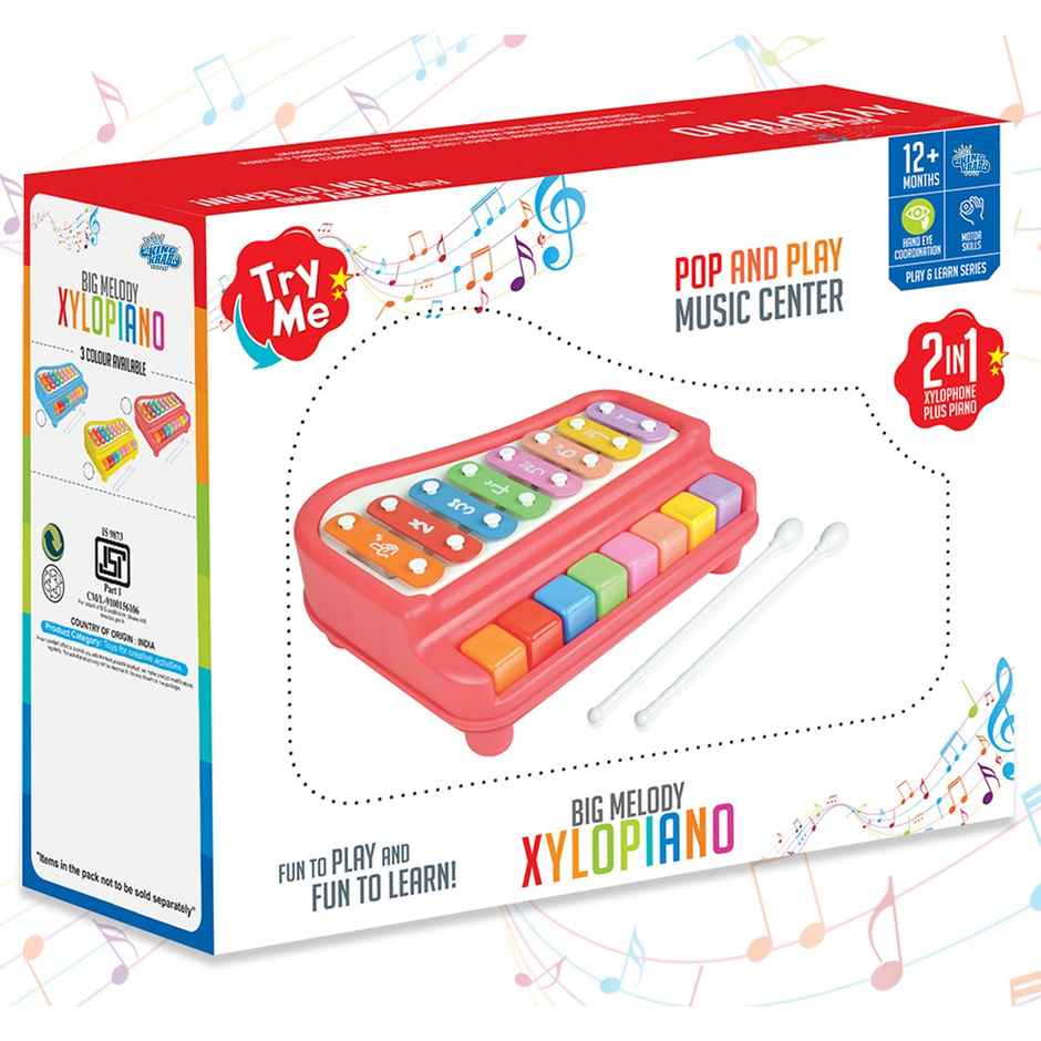 Itoys Xylophone-8 Keys(Colour May Vary)