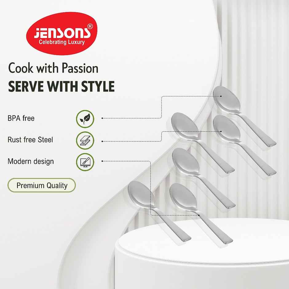 Jensons Flow Coffee Spoon Set of 6