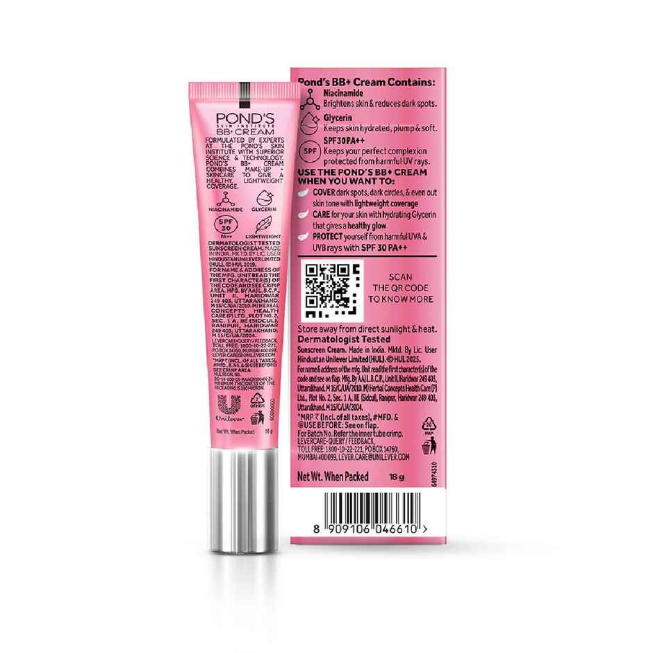 Pond's  Bb+ Cream | Instant Spot Coverage | Light Make-Up Glow | Ivory 18G