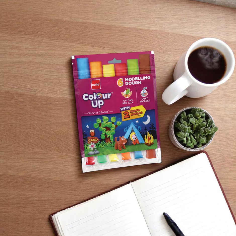 Cello Colourup Creative Dough Set: 4 Modelling Doughs & 2 Fun Moulds