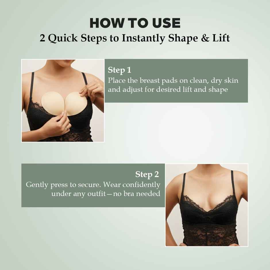 Sanfe Breast Insert Pads | Natural Lift & Shape| Perfect for Bras, Swimwear & Dresses