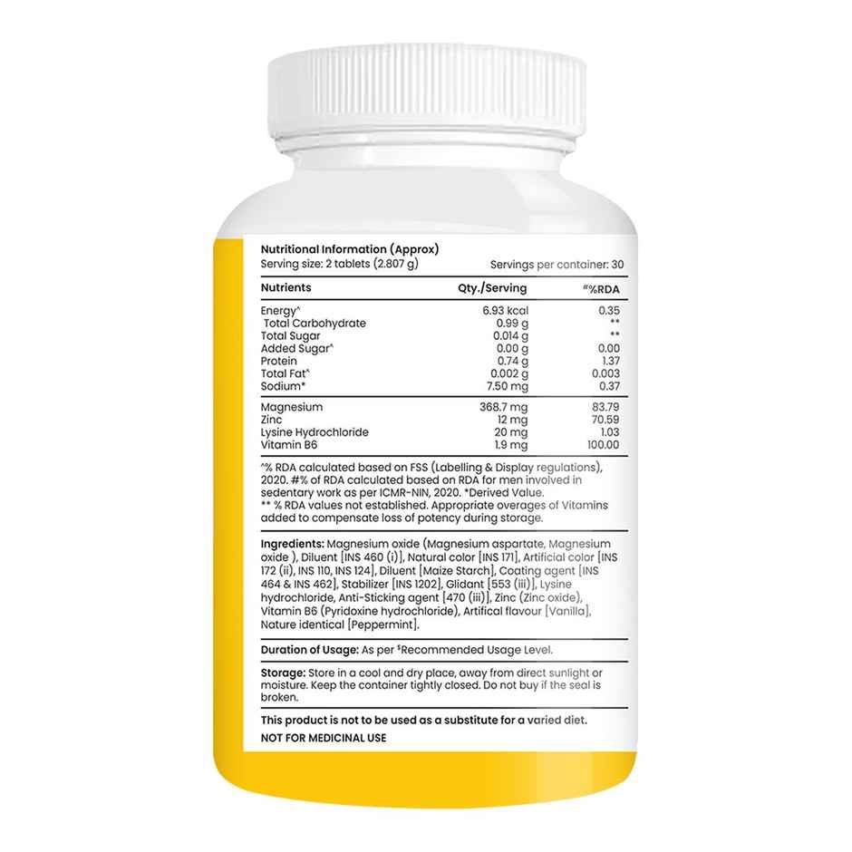 Tata 1mg Chelated Magnesium Plus Tablet 60 Tablets