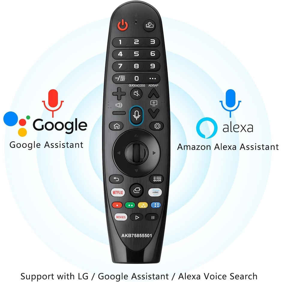Ailkin Voice Magic Remote AKB75855501 for LG Smart TV| Replacement for AN-MR20GA| MR19BA