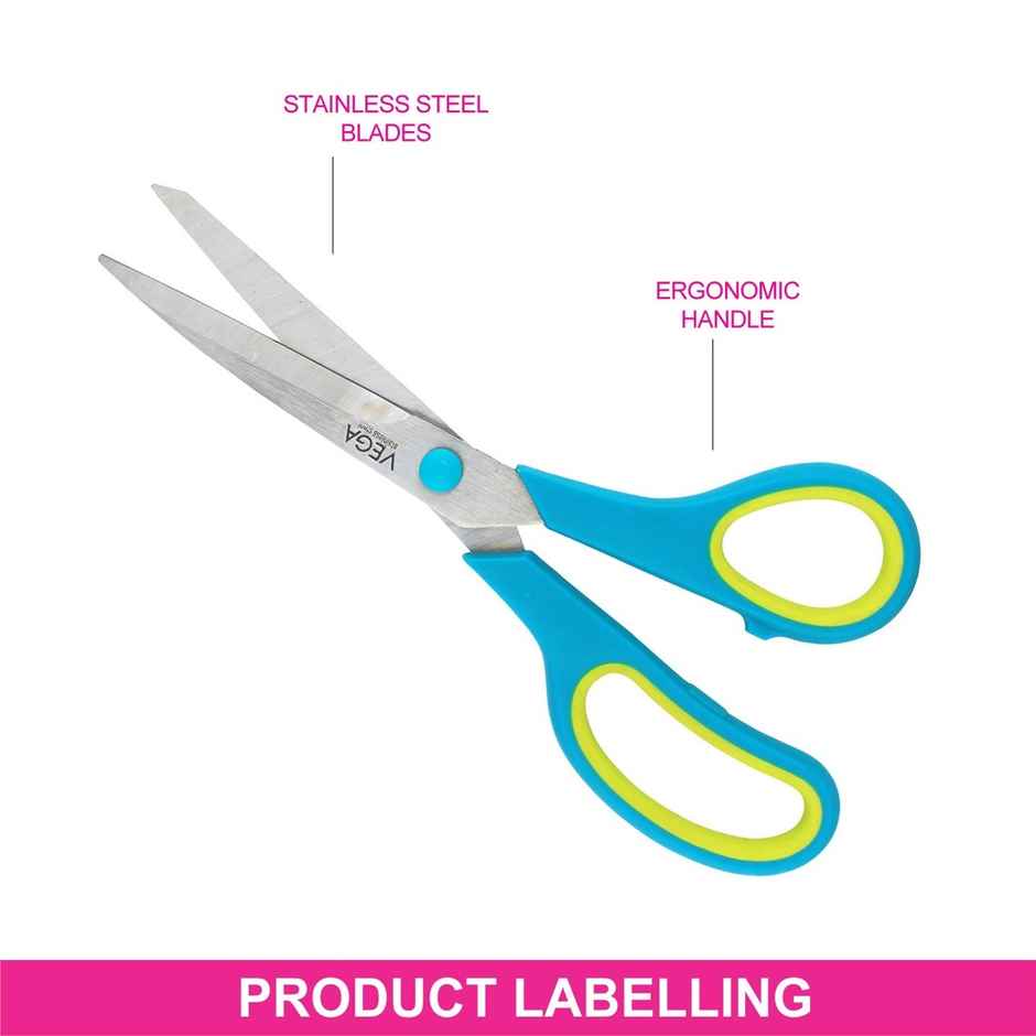 VEGA Large General Cutting Scissor (Color May Vary) (LCS-01)