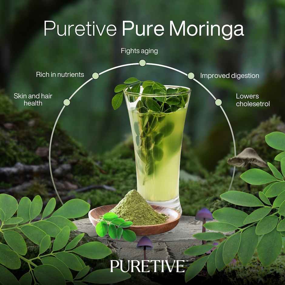 Puretive Pure Moringa Powder for Energy and Immunity