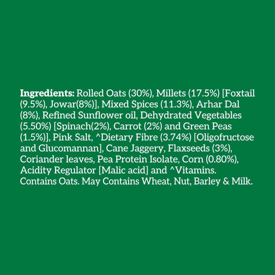 Right Shift Masala Oats, Spinach & Millets | High Protein & Fibre, No preservative