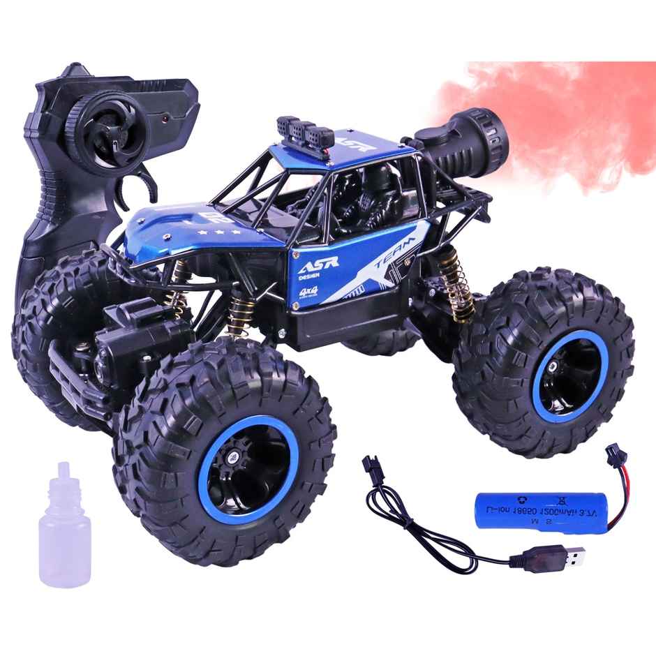 Toyshine 1:16 Scale 2.4Ghz Rechargeable Remote Control 4Wd Alloy Off Road Rock Crawler | Blue