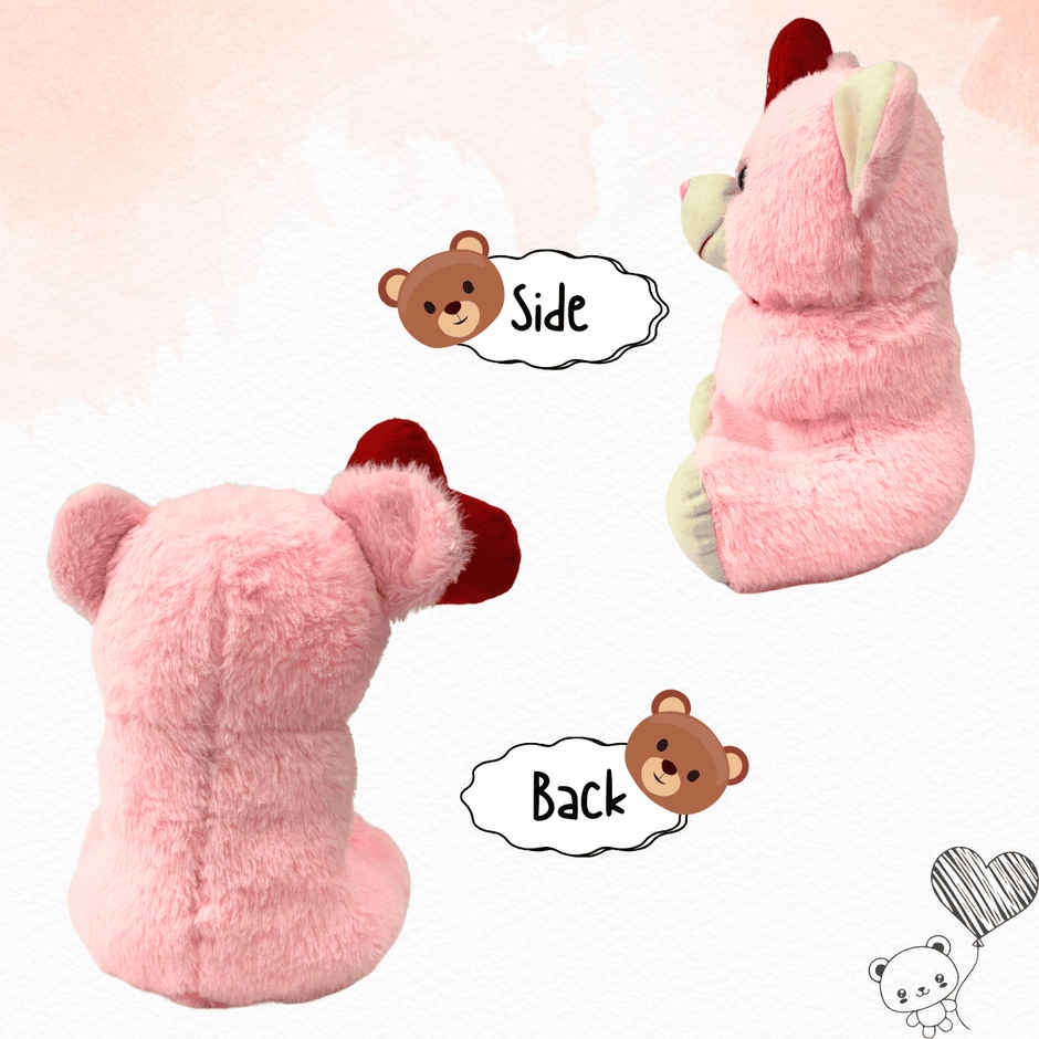 Toytales Teddy Bear | Plush Toy | Gift For Kids | Soft Toy | Baby Gifts | Cute Toy|Pink 30 cm