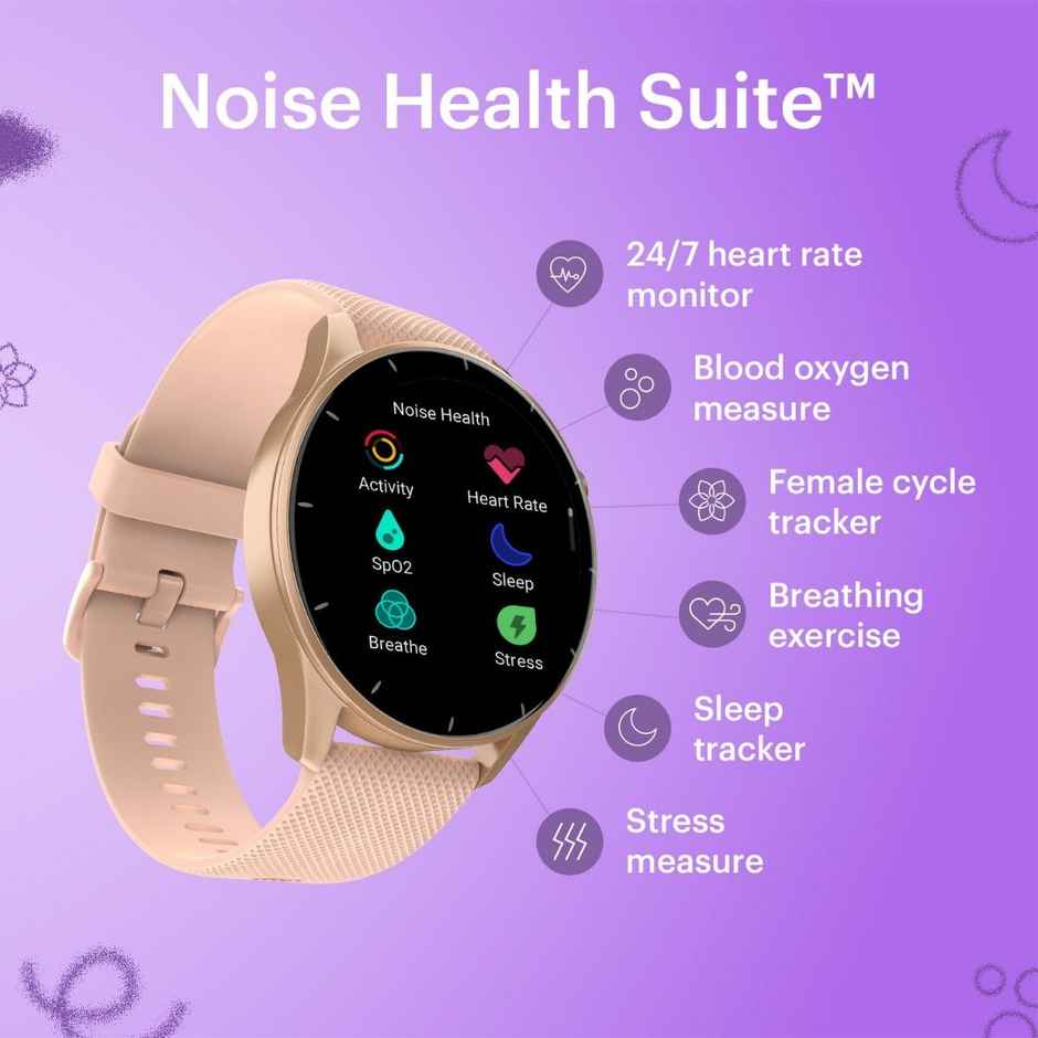 Noise Crew 1.38" TFT Display Smartwatch | BT Calling Women's Edition | IP68 | Rose Pink