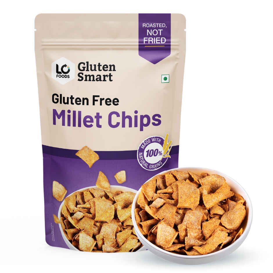 Lo! Foods Gluten Free Millet Ragi Chips Healthy Snacks