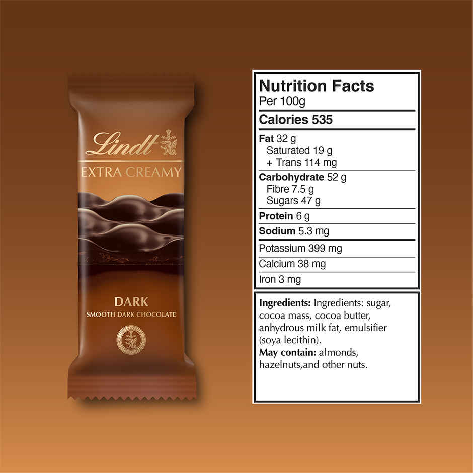 Lindt Extra Creamy Dark Tablet