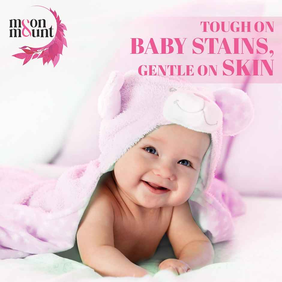 Moon And Mount Baby Laundry Liquid Detergent Washing Liquid For Baby Clothes Leaf Love (Rose) 1 l