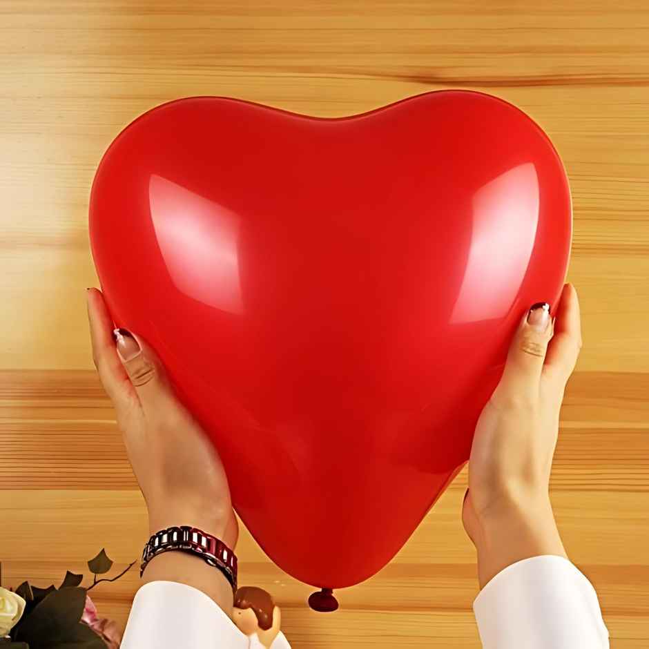 Red Heart Shape Love Balloons for Decoration | Hemito