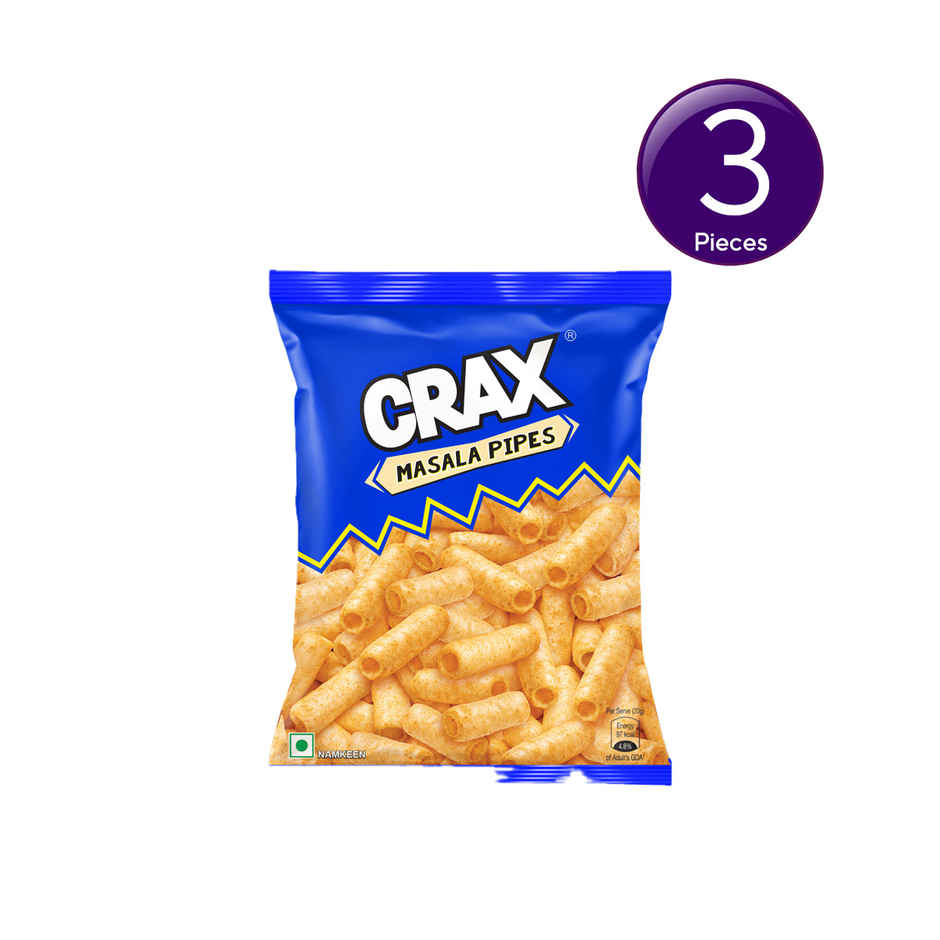Crax Crunchy Pipes Salted Puff Snacks Combo