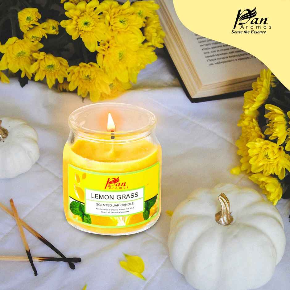 Pan Aromas Jar Candle With Lid | Lemon Grass