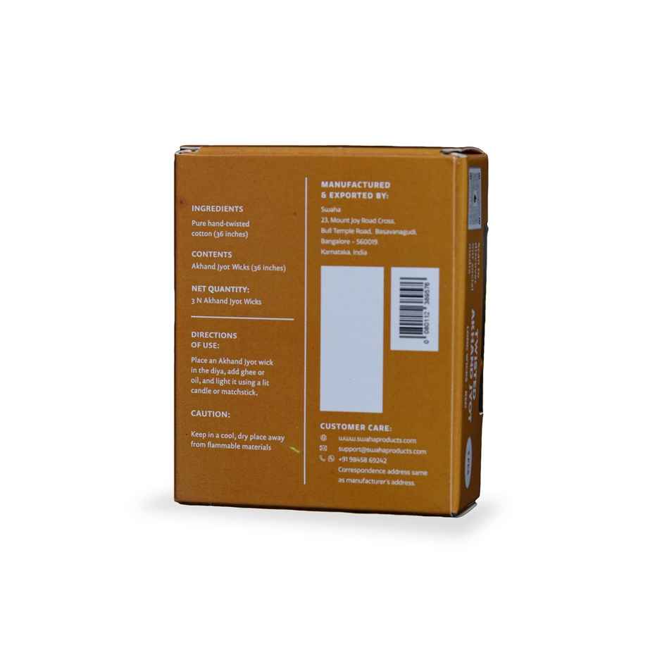 Swaha Akhand Jyot Long Wicks Red 36 ins