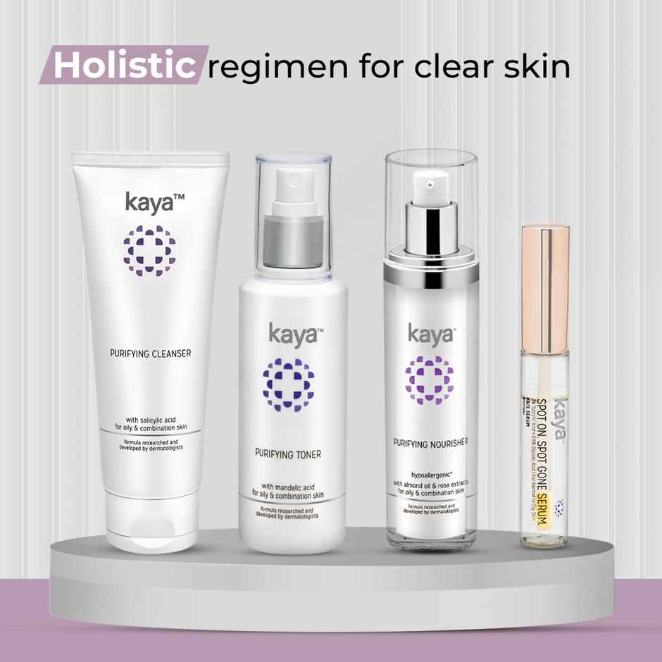 Kaya Acne Free Purifying Toner Alcohol Free Toner With Niacinamide Acne Prone Skin Gentle