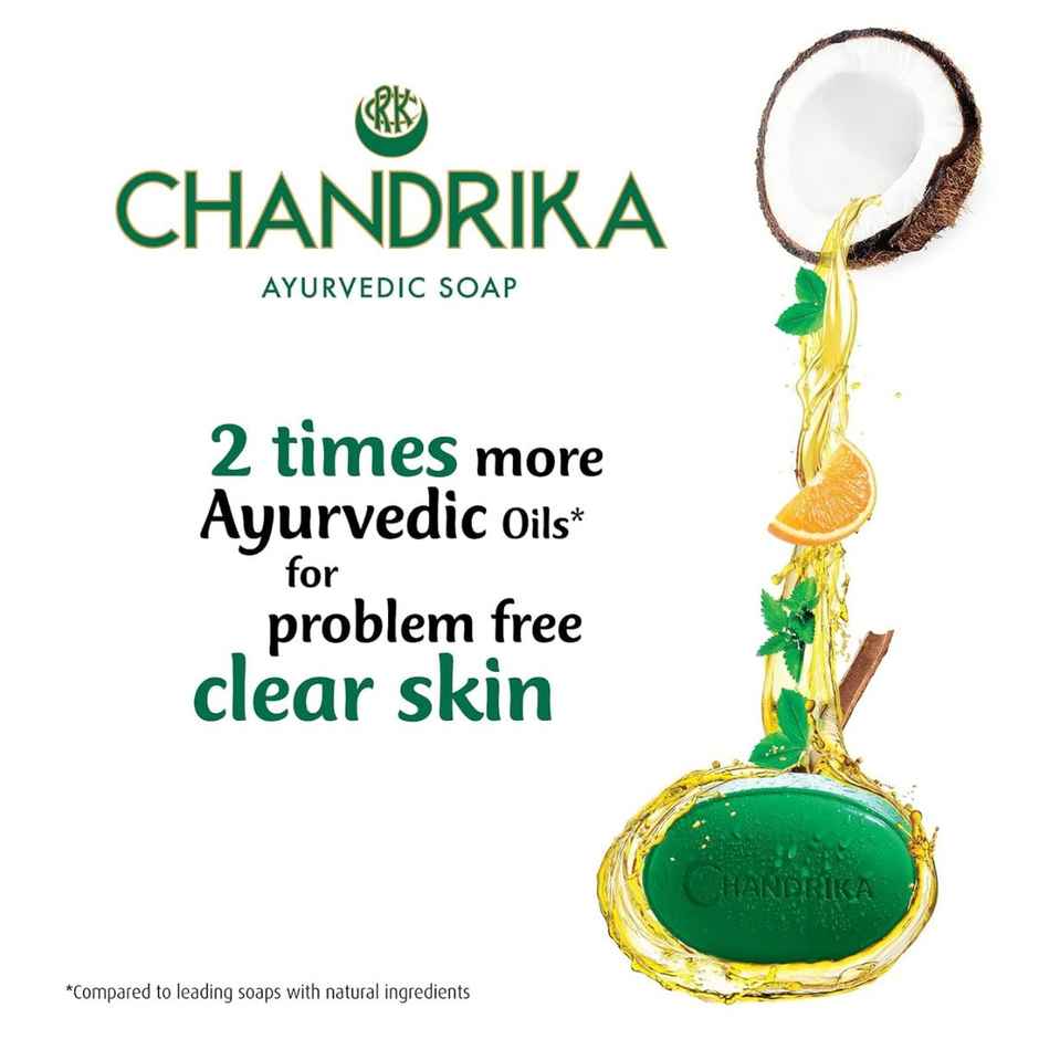Chandrika Ayurvedic Soap| Made With Herbal Extracts & Vegetable Oils For Naturally Radiant Skin