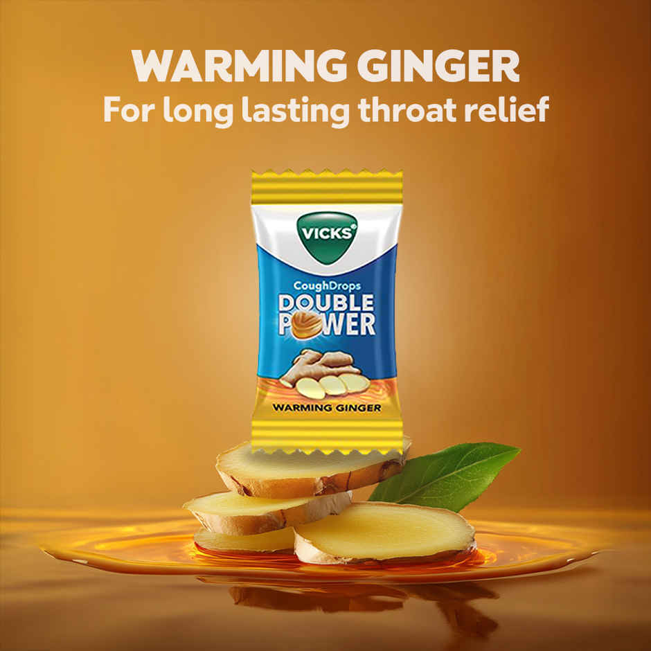 Vicks Cough Drops Double Power (Warming Ginger)
