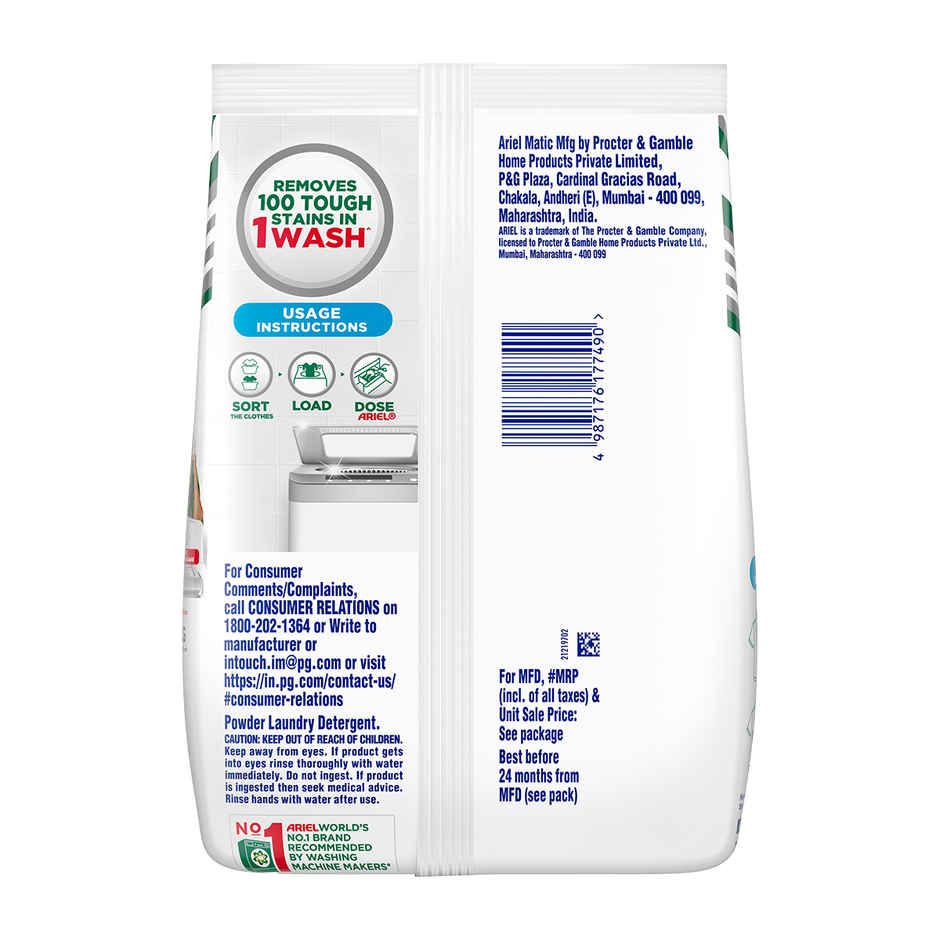 Ariel Matic Top Load Detergent Powder | For Washing Machines