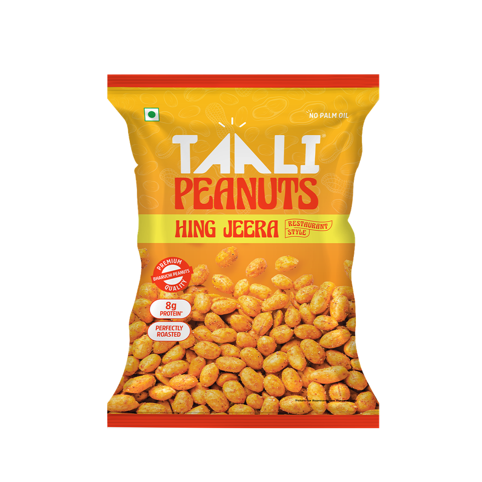 Taali Roasted Peanuts - Hing Jeera, Premium Quality Bharuchi Nuts, Rich in Protein