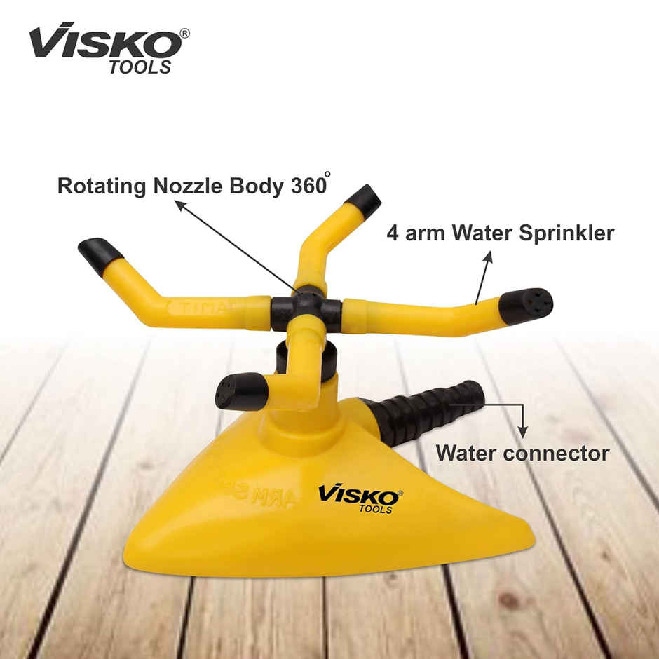 Visko 606 Gtk Garden Tool Kit | Green-Yellow And Black | 6 pcs