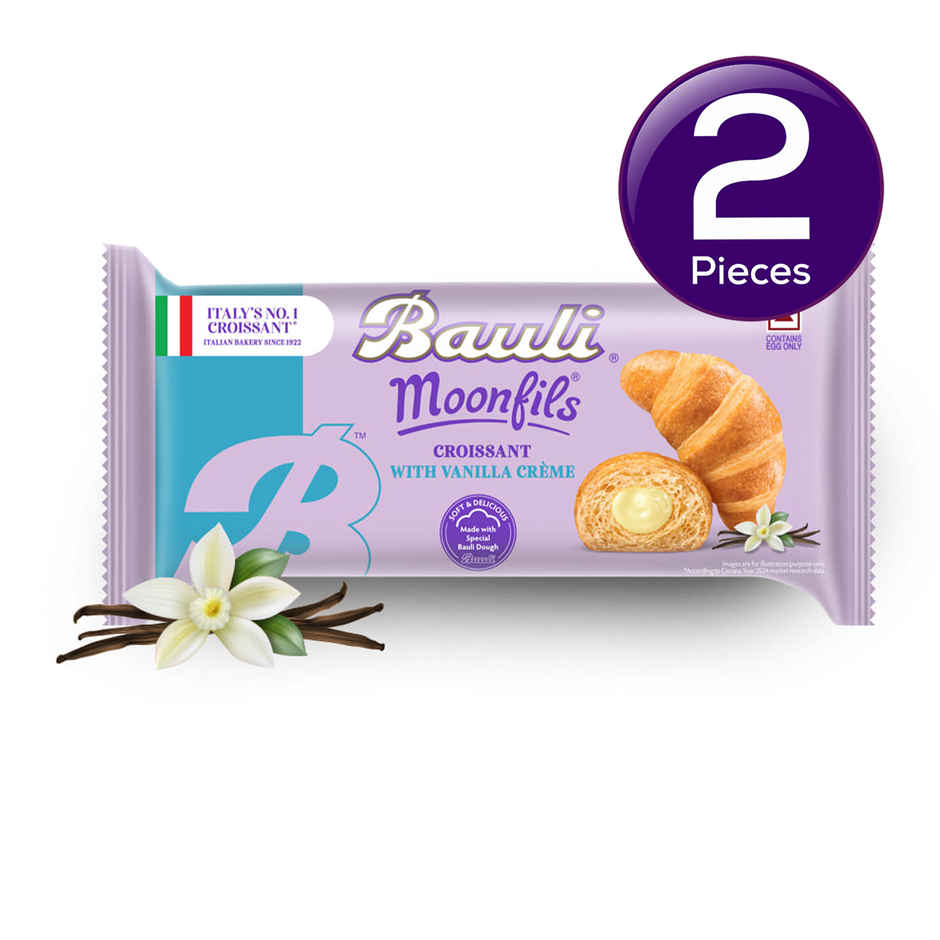 Bauli Moonfils Croissants Vanilla (Egg) 45g Combo