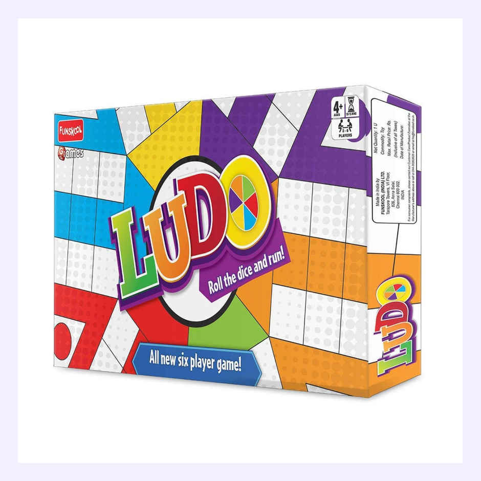 Funskool Games Ludo | Family Board Game | 2 - 6 Player Game | 4+ Years