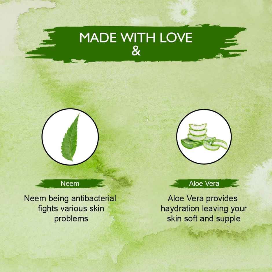 Neem & Aloe Vera Shower Gel Hydrating Antibacterial Body Wash For All Skin Types