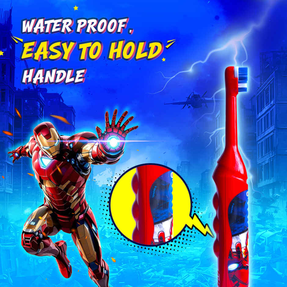 Oral-B Kids Iron Man Soft Battery Electric Toothbrush | 3+ Years