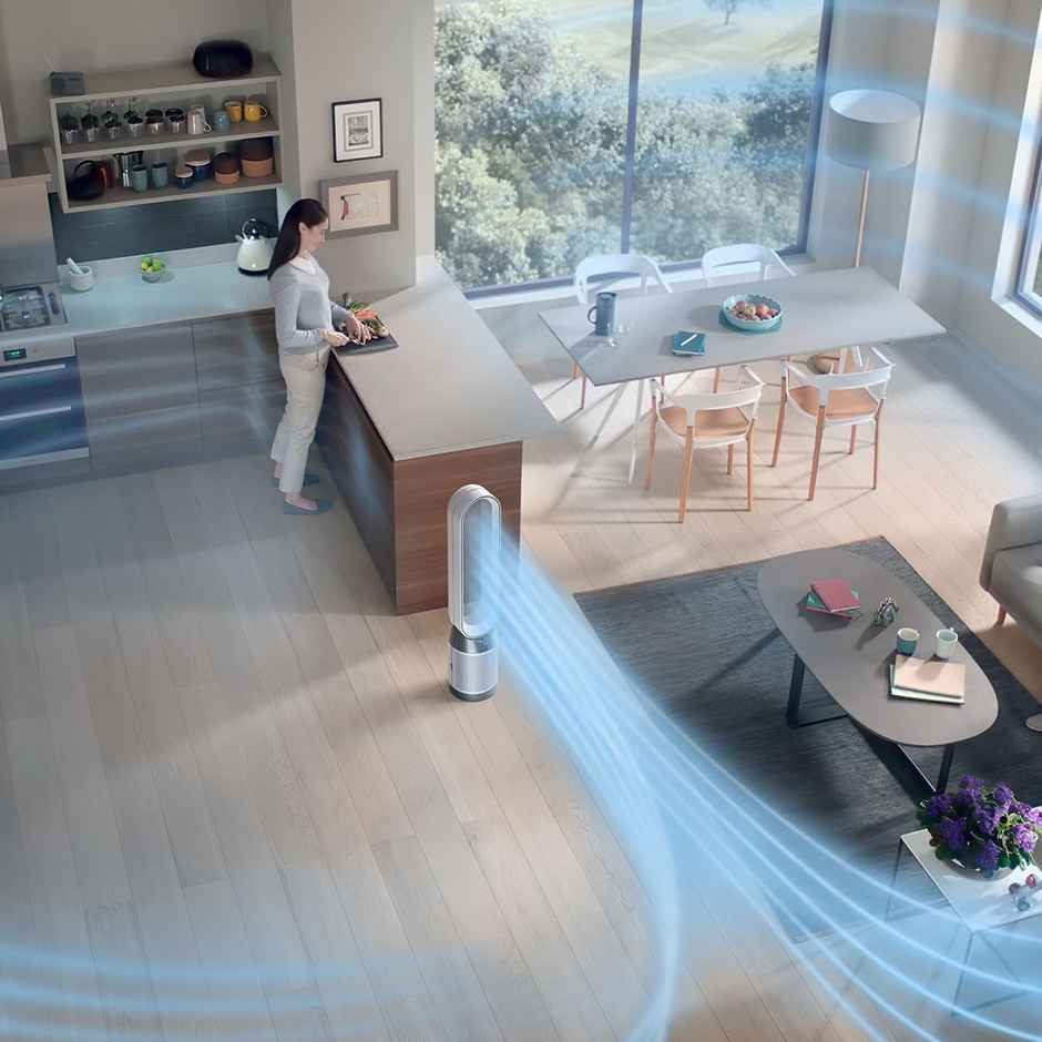 Dyson Air Purifier TP10 454849-01 Cool Gen1, Covers 600 Sq. Ft, Advanced HEPA H13 filtration, Removes 99.95% of allergens & pollutants as small as PM 0.1, Remote Control - White