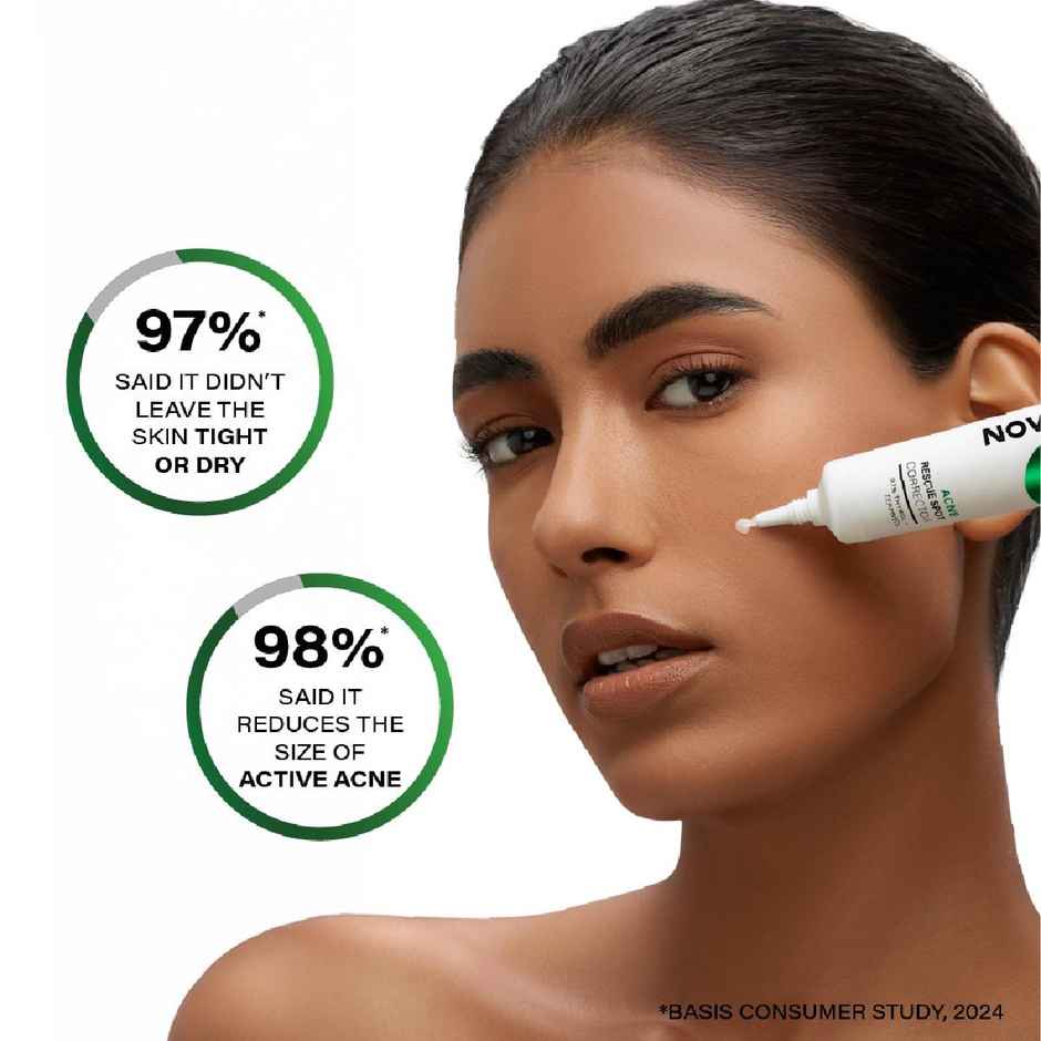 Novology Acne Spot Corrector | Fights Active Acne | Whiteheads | Pimples | For Acne Prone Skin