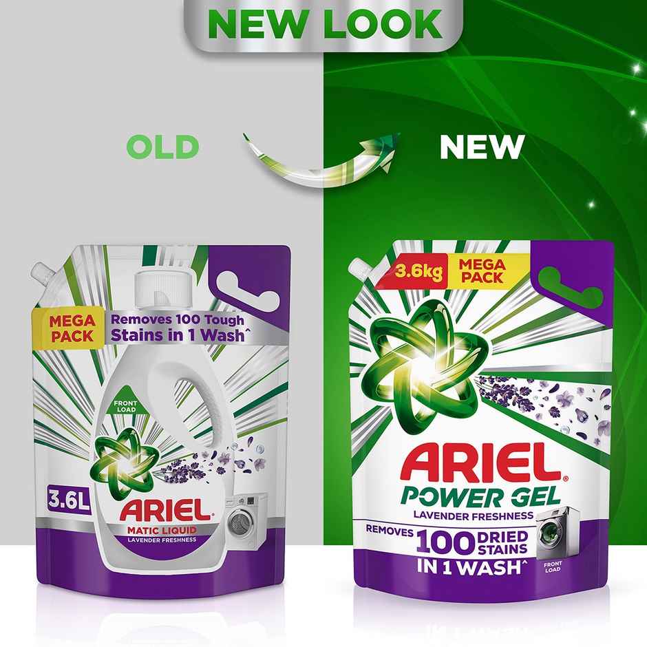 Ariel Lavender Power Gel Liquid Detergent for Front load washing machine